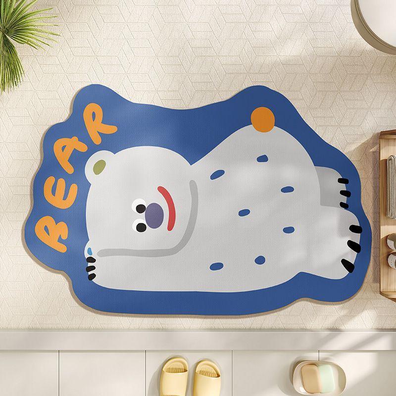 

Bathroom diatom mud absorbent floor mat, toilet door non-slip foot pad, toilet toilet anti-drop pad, quick-drying cushion 40X60cm 15.7X23.6in