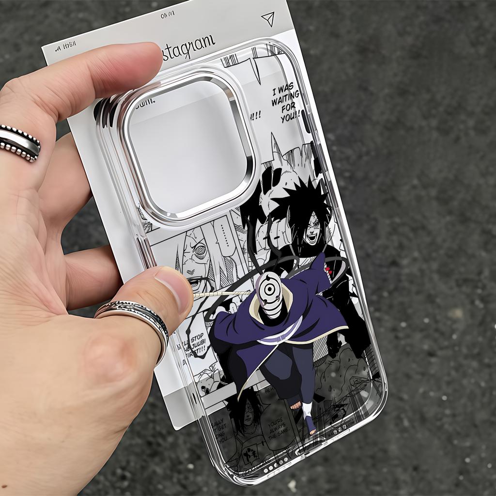 Anime Uchihas Obitos Phone Case For iPhone 17e 17 16e 16 15 14 13 12 11 mini Pro Max X XR XSMAX 8 7 Air Plus Clear