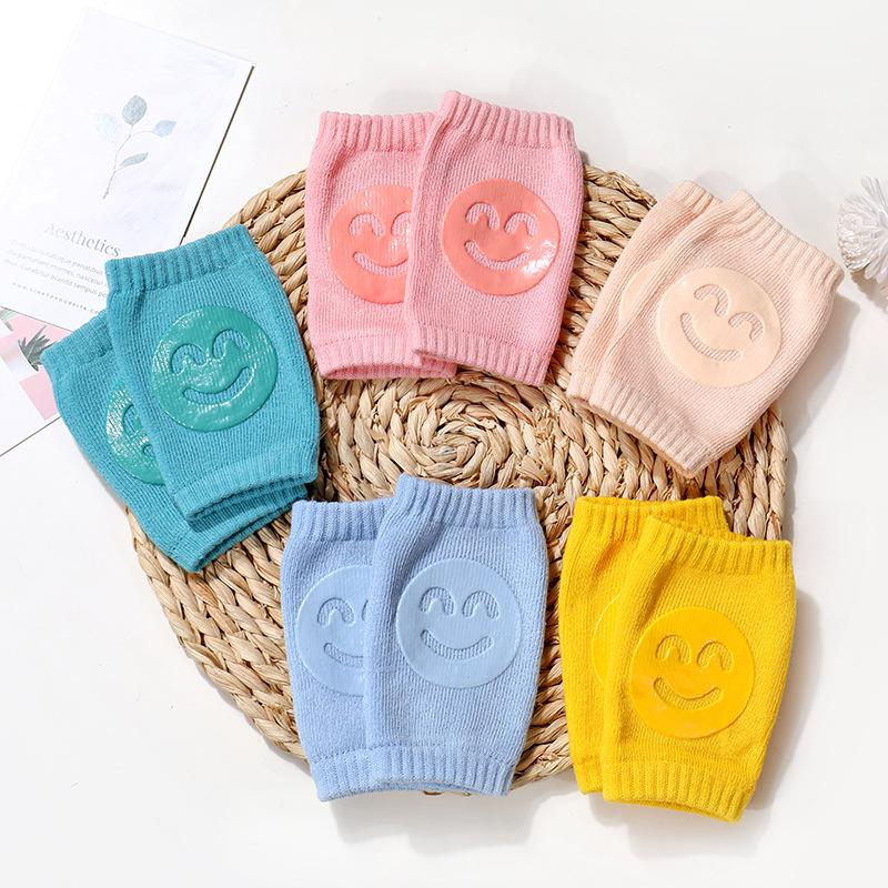 ZZ Baby Accessories Knee Pads Leg Warmer Gaiter Safety Smile Girl Boy Kids Crawling Elbow Kneepad Slips Toddlers Protector Infant