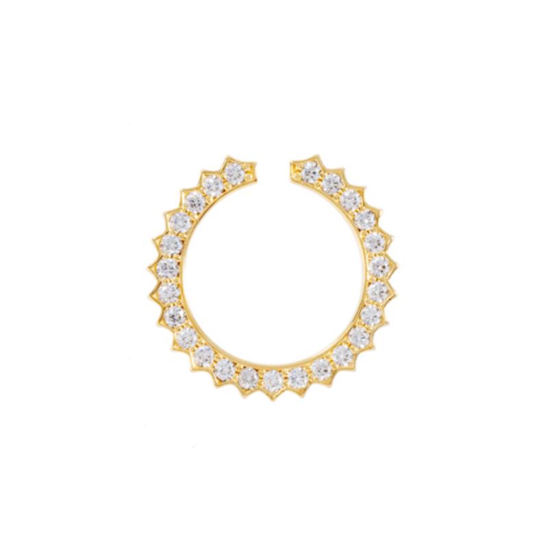 

J.Gracelet Solar Circle White Ring ( S925 ) Gold_Large
