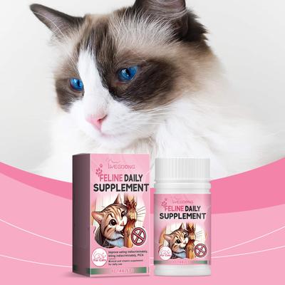 YEGBONG Spurenelement-Tabletten für Katzen Vitamin-Ergänzung Ausgewogene Nahrungsergänzung für Katzen