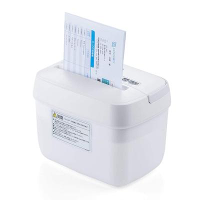 Sanwa Direct Desktop Aktenvernichter, Elektrisch, Kreuzschnitt, für Heimgebrauch, Fassungsvermögen 5 A5-Blätter (2 A4-Blätter halbiert gefaltet), 25cm Breit x 18cm Tief, 400-PSD058