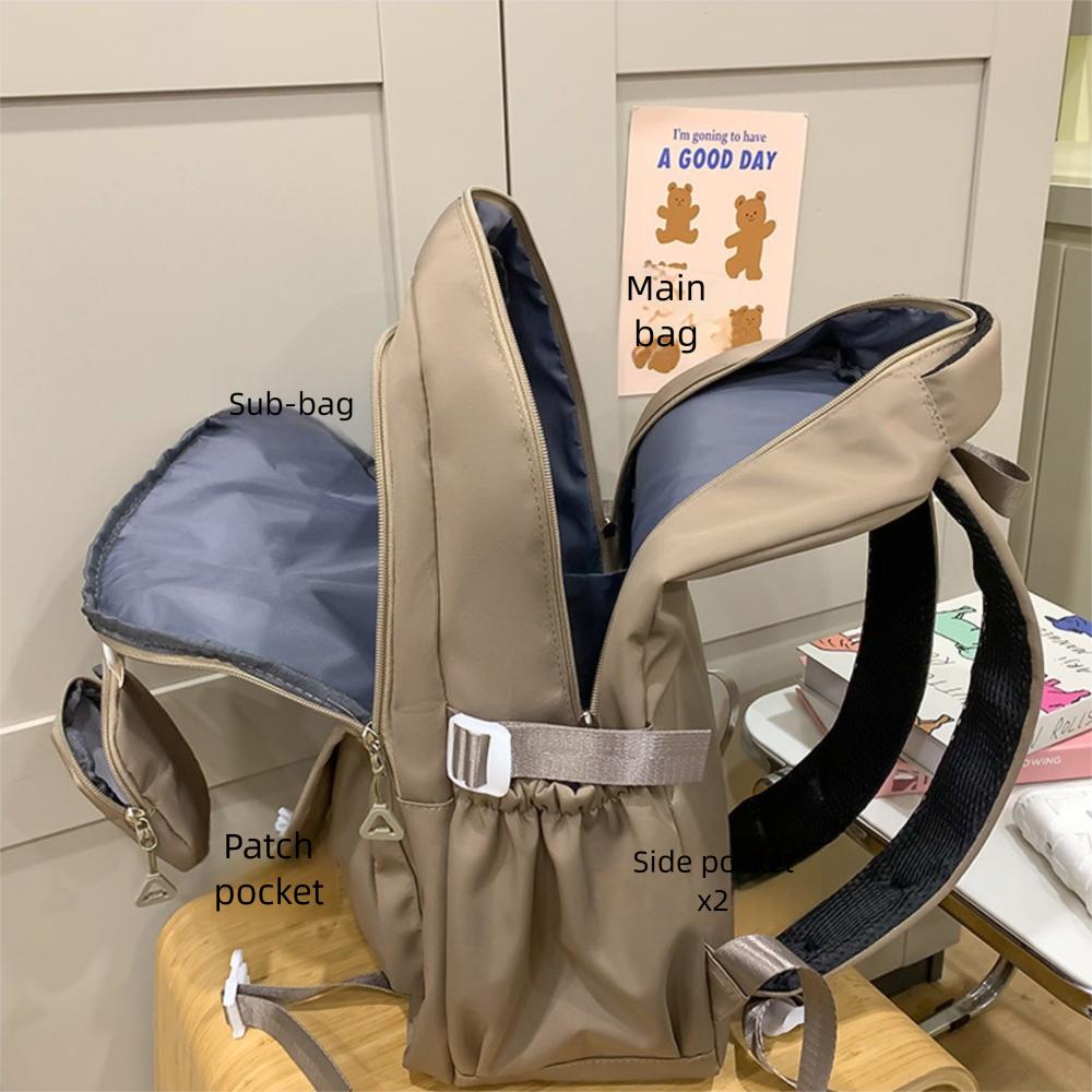 New Portable Backpack Large Capacity With Wallet School Bag Lightweight Casual Shoulder Bag