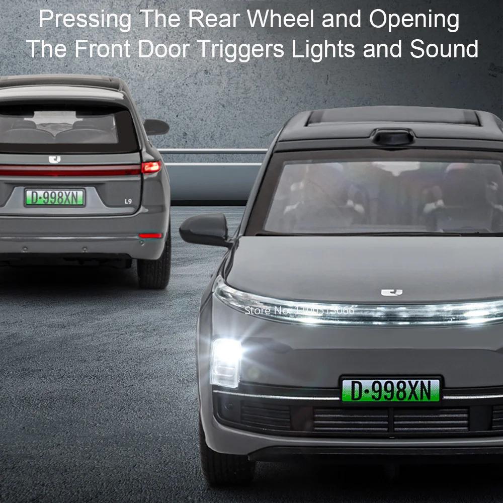 1:32 Scale LEADING IDEAL L9 Metal Diecast Model Cars Toy with Music Light Vehicle Wheel Pull Back SUV Models Kids Xmas Gift Toys