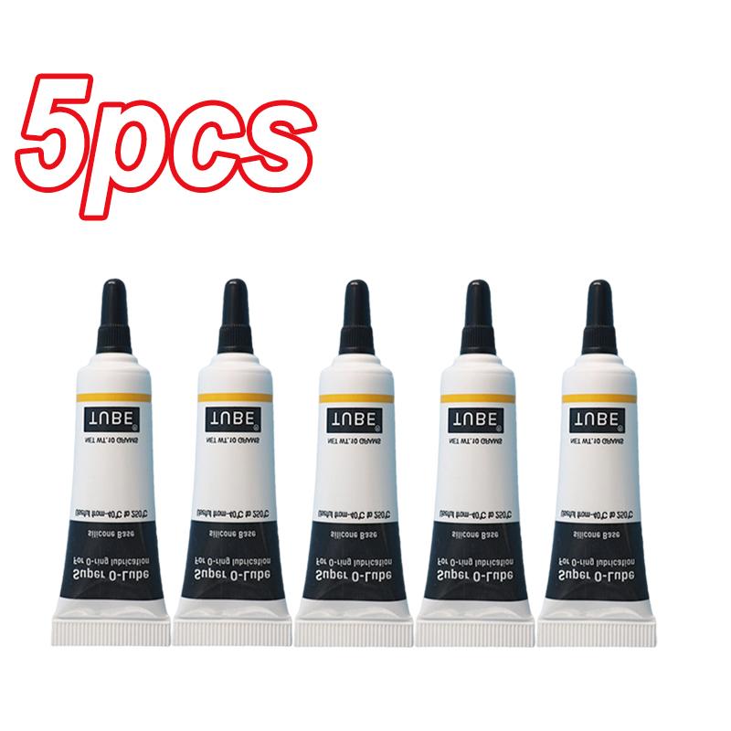 5PCS O-ring Silicone Grease Lubricant 10g Food Grade Bearing Lubrication Machine Waterproof Sealing Silicone Grease Lubricating