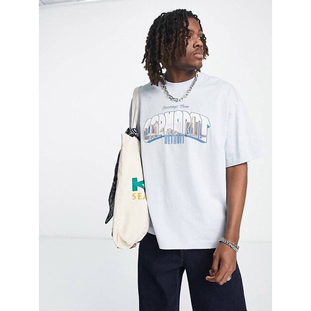 

Синяя футболка Carhartt WIP Greetings