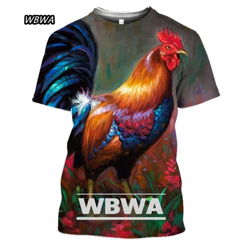 

Новейшие популярные животные Петух 3D принт для мужчин и женщин модные футболки Harajuku одежда футболки XXXXXL