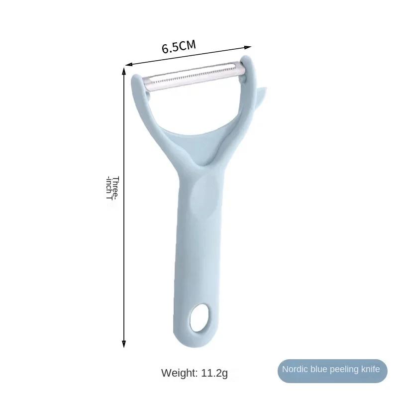 Haushaltsschäler, Obst- und Kartoffelschäler aus Edelstahl, Rasier- und Hobelmesser, Melonen- und Obst-Multifunktionsschäler