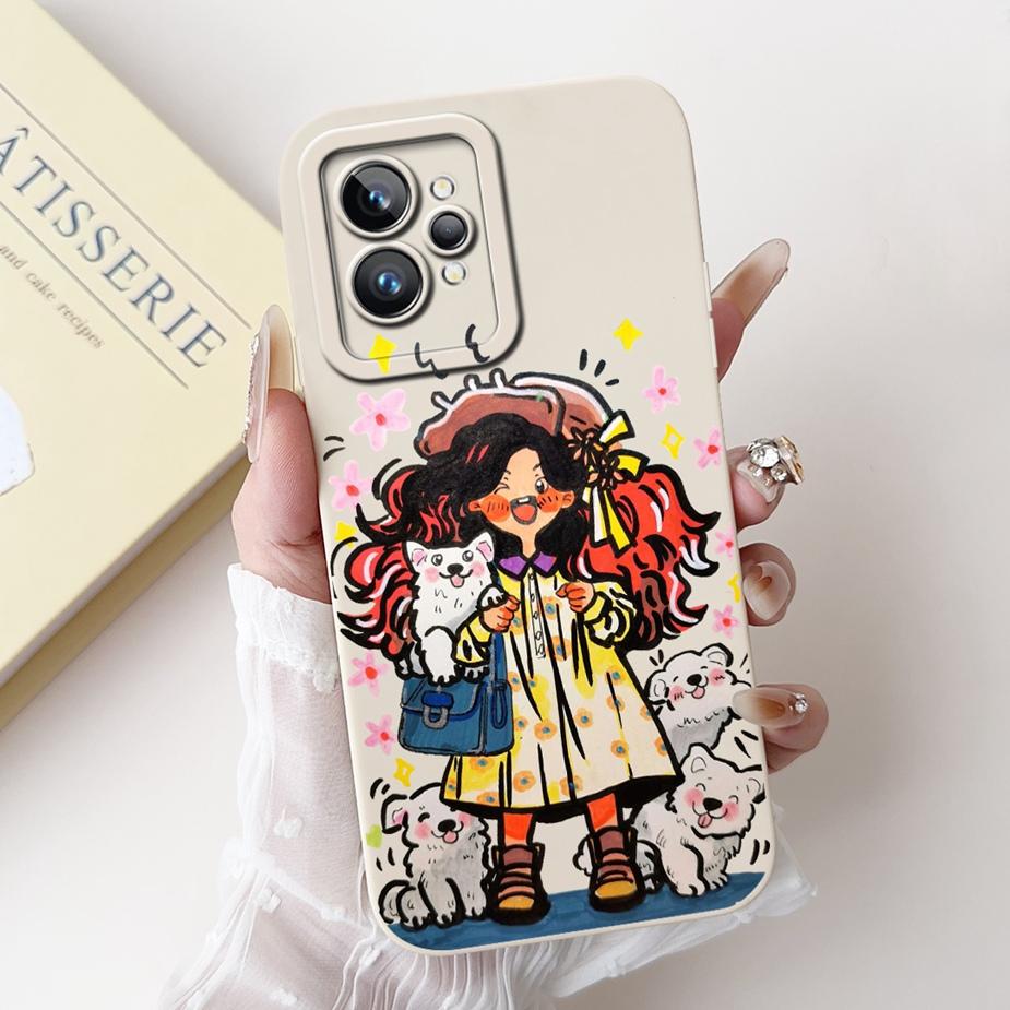 For Realme GT2 Pro Case RMX3301 Cute Fashion Cartoon Cover Shockproof Phone Case For Realme GT 2 Pro RealmeGT2 RMX3310 Soft Bags