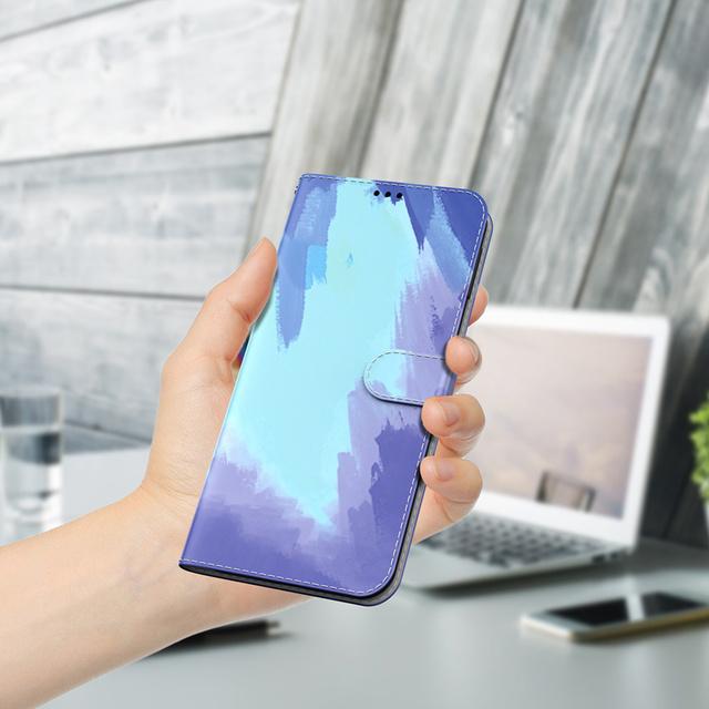 

Чехол для телефона для Iphone 6 7 8 Se 2 6s Plus 12 11 Pro X Xs Xr Max Mini акварельный градиент красочный чехол для карты кожаный флип-кошелек For iPhone 6