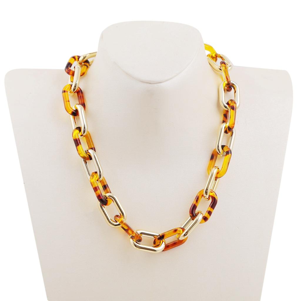 Necklace for Women Popular Acrylic Jewelry Personalized Acrylic Chain Collarbone Chain Necklace Female Beautiful Elegant Necklace for Her