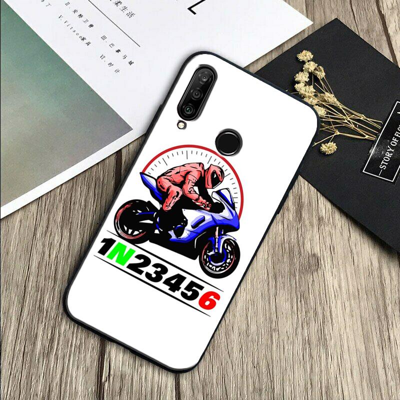 1N23456 Motorcycle For Huawei Nova 11 Pro 12i 3i 7i 8i 9 10 SE Y60 Y61 Y70 Y72 Y73 Y90 Y91 P20 P30 P40 Lite Case