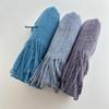 Minimalist Wool Scarf: Soft, Korean-Inspired, Versatile, Solid Color, Warm, and Glutinous.