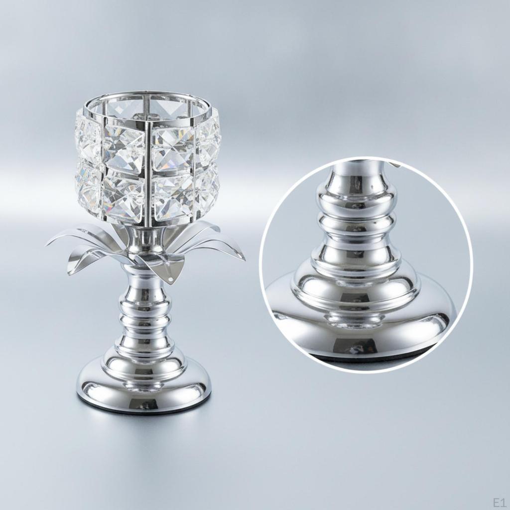 Caged Candle Holder with Leaf Accents | Ornamental, Freestanding, Iron