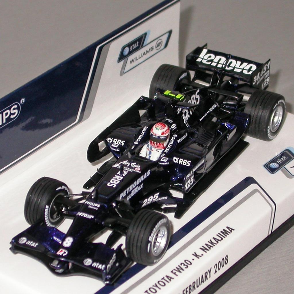 Minichamps WILLIAMS TOYOTA FW30 2008 TES Finished Product K.NAKAJIMA