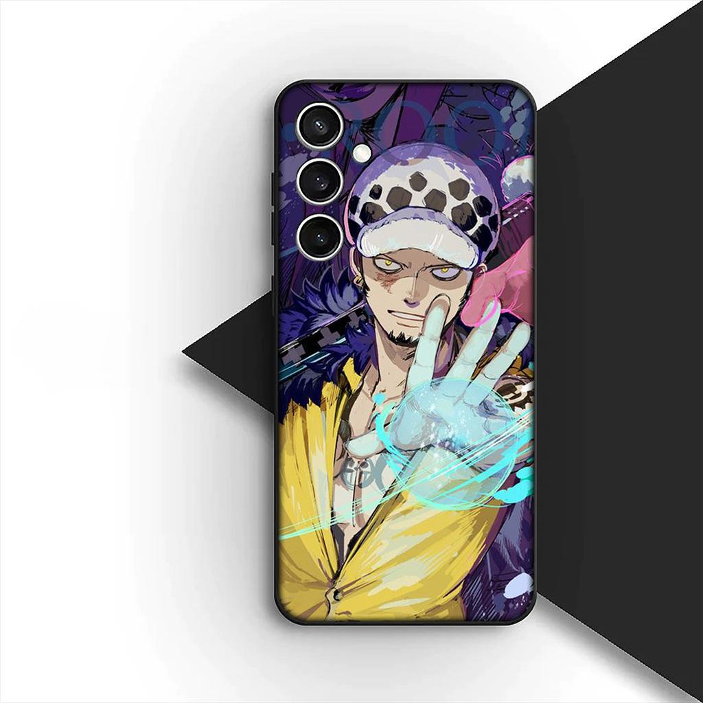 Cover for Samsung Galaxy S20 S22 S21 FE Ultra Plus A07 A17 A15 A16 A25 A57 A37 Phone Case Trafalgar Water Law One Piece Luffy