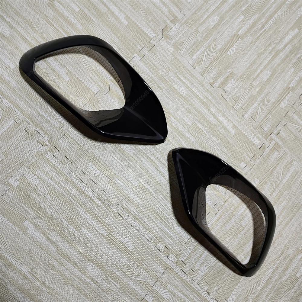 Car Front Bumper Side Spoiler Splitter Canard For Mercedes Benz C118 W118 CLA45 AMG 2019-2023 ABS Fog Lamp Grille Trim Air Blade