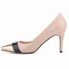 Damen Pumps Stilettos Sexy 9cm Spitzschuh Lackleder Nahtfarbe Hohe Absätze Korsett-Stil Arbeitspumps Court Hochzeitsschuhe