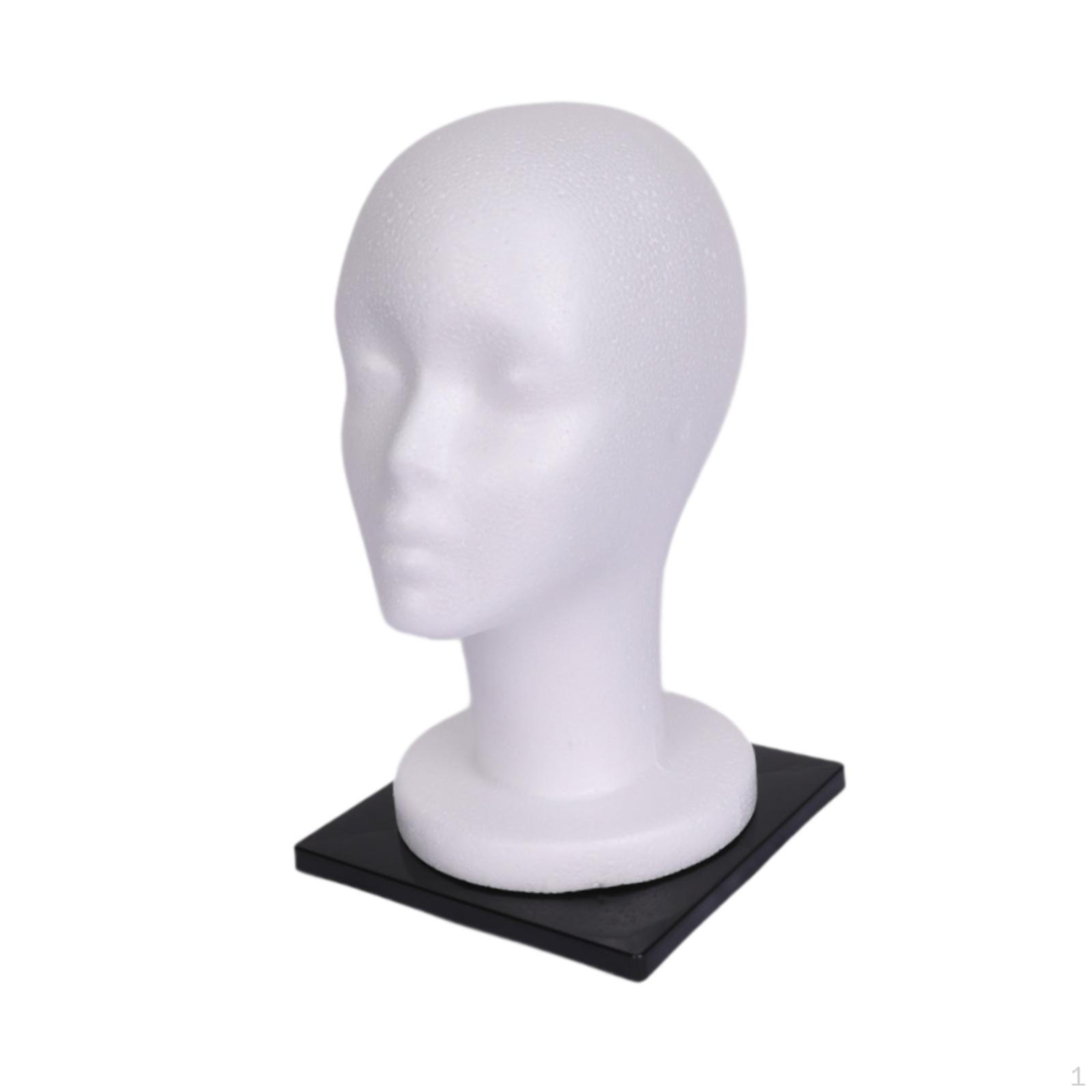 

Display Head for Hairpieces, Glasses And Hats Holder, Lightweight Mannequin Stand Barbershop female