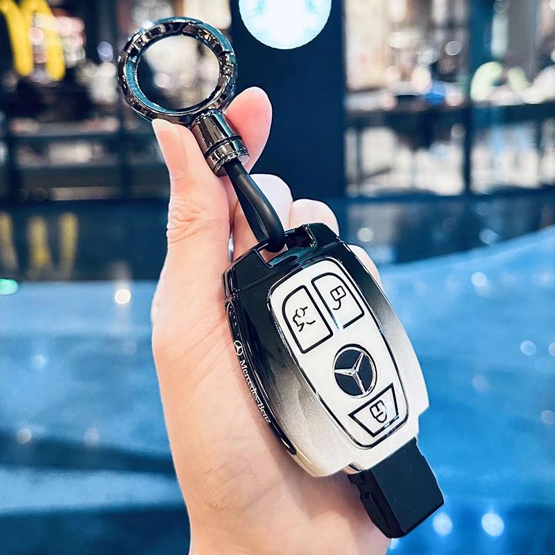 RPO5   Car Key Case Cover for Mercedes Benz 2022 C S Class W206 W223 S350 C260 C300 S400 S450 S500 Key Shell Protector