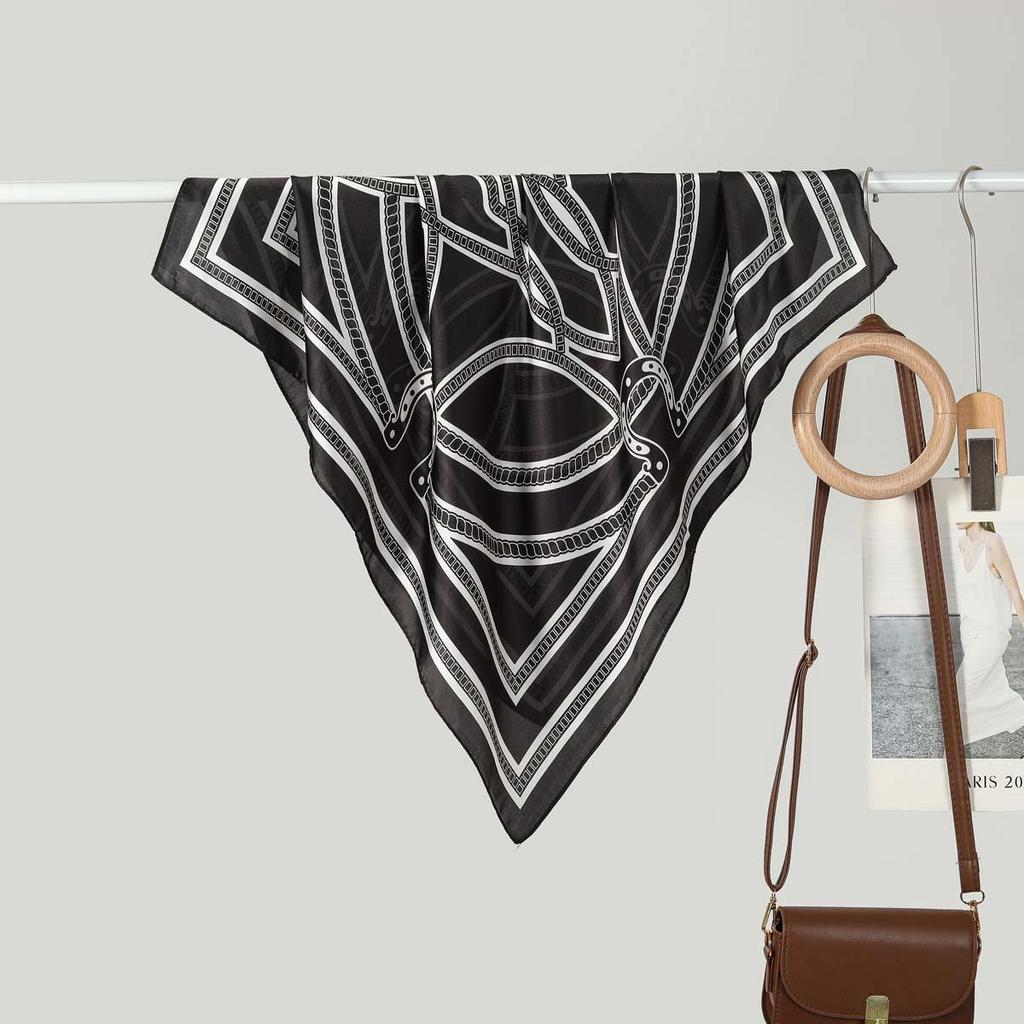 70CM Ladies Fashionable Silk-Feel Small Square Scarf