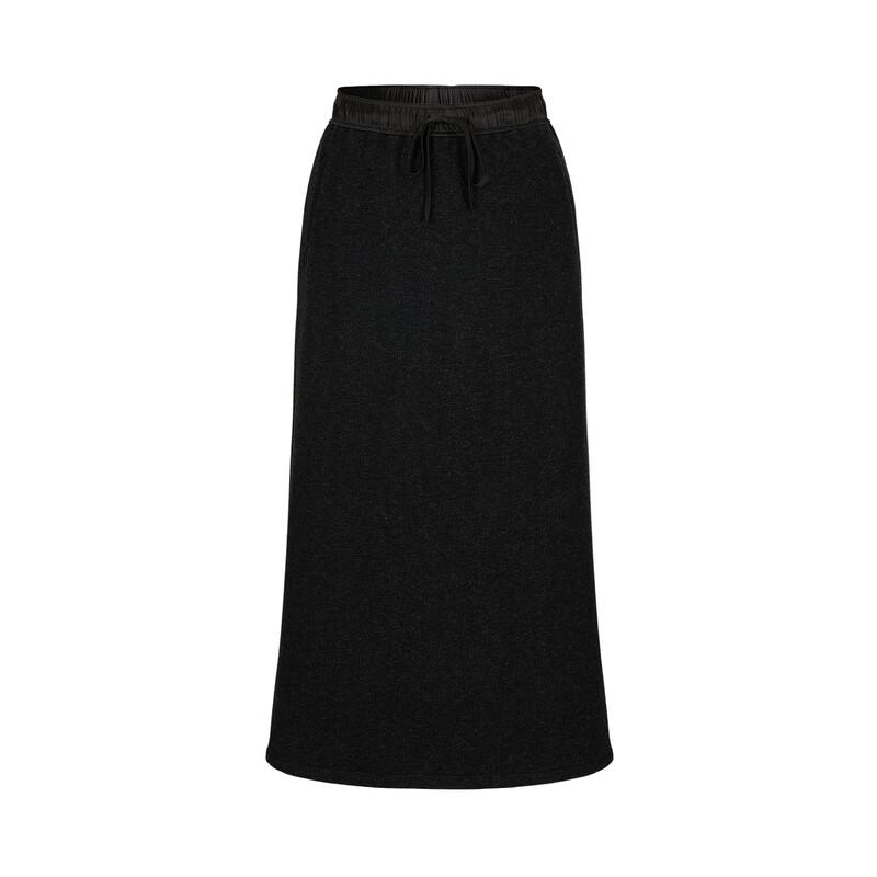 Women's Fleece Lined Back Slit Straight Skirt