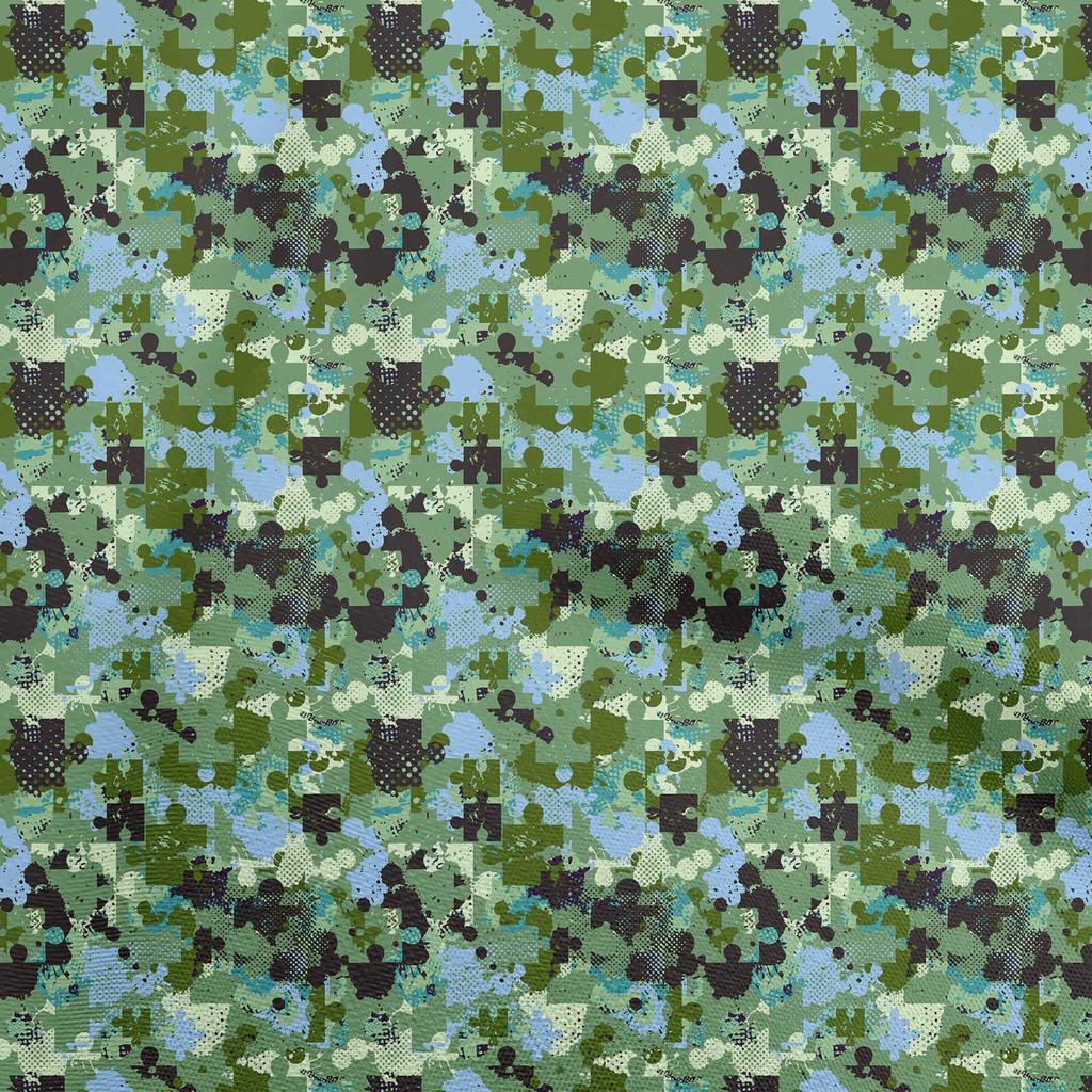 oneOone Cotton Flex Brown Fabric Abstracts Dress Material Fabric Print Fabric By The Yard 40 Inch