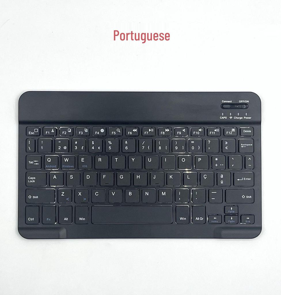 Ultra-Thin Portable Bluetooth Keyboard & Mouse Set for iPad, Tablet, and 10-Inch Android Phones