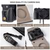 Digital Camera Protective Case PU Leather Camera Storage Bag with Removable Shoulder Strap Compatible with  G7X2  G7X3