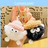 Adorable Fuzzy Yarn Hat Keychain Plush Decor Perfect For Party Gifts Cute