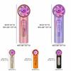 Turbo Fan Blades Mini Handheld Fan Fast Airflow Efficient Cooling USB Rechargeable Fan Compact Design Strong Airflow