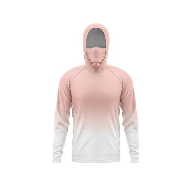 Fishing Hoodie Shirts with Mask UV Protection Fishing Clothing Men's Long Sleeve Hiking Sportswear T-shirts