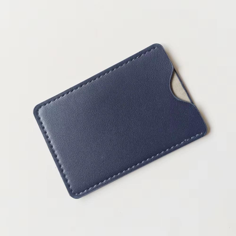 Ultra-Thin RFID Card Holder RFID Blocking PU Leather Credit Card Sleeve Soft Lining Anti-Demagnetization Leather Card Sleeve