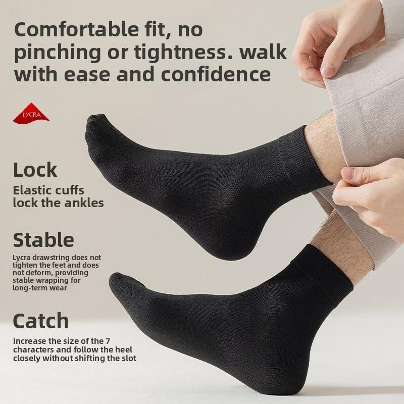 Meier Socks, men's gift box, medium tube socks, cotton socks, business gift-giving, breathable and comfortable sweat-absorbing sports stockings
