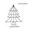 Christmas Tree Iron Stand Christmas Tree Frame Decoration Yard Unique Art Decor Tree Shape Decor for Home Xmas Favor Decoration