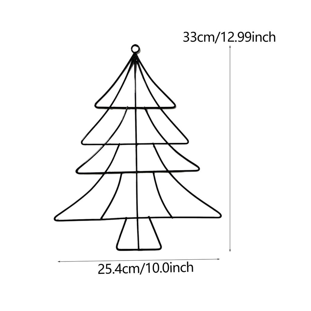 Christmas Tree Iron Stand Christmas Tree Frame Decoration Yard Unique Art Decor Tree Shape Decor for Home Xmas Favor Decoration