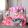 1pc Flower Power Blanket Lightweight Flannel Blanket Throw Blanket For Sofa, Bed, Travel, Camping, Livingroom, Office, Couch