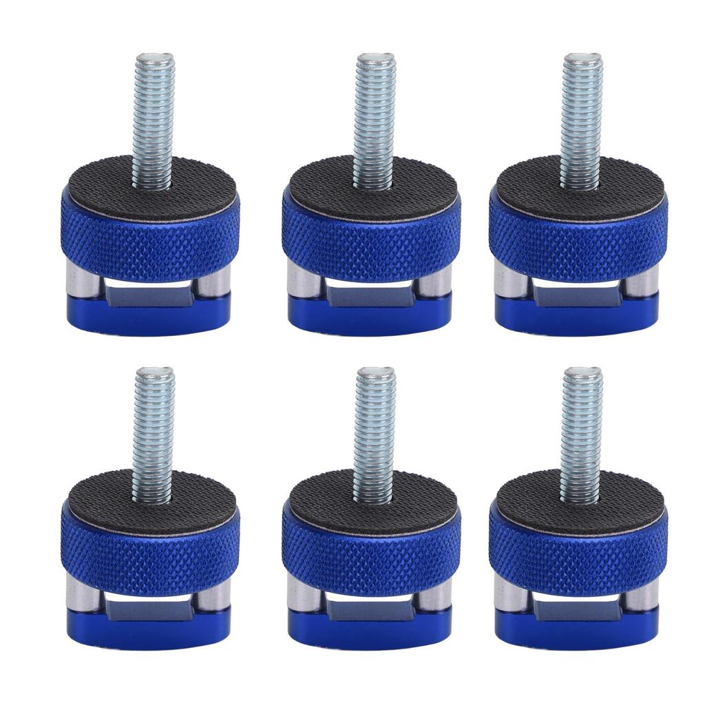 6PCS Hard Top Quick Removal Fastener Thumb Screw with D Rings Billet Aluminum for Wrangler JK JLU