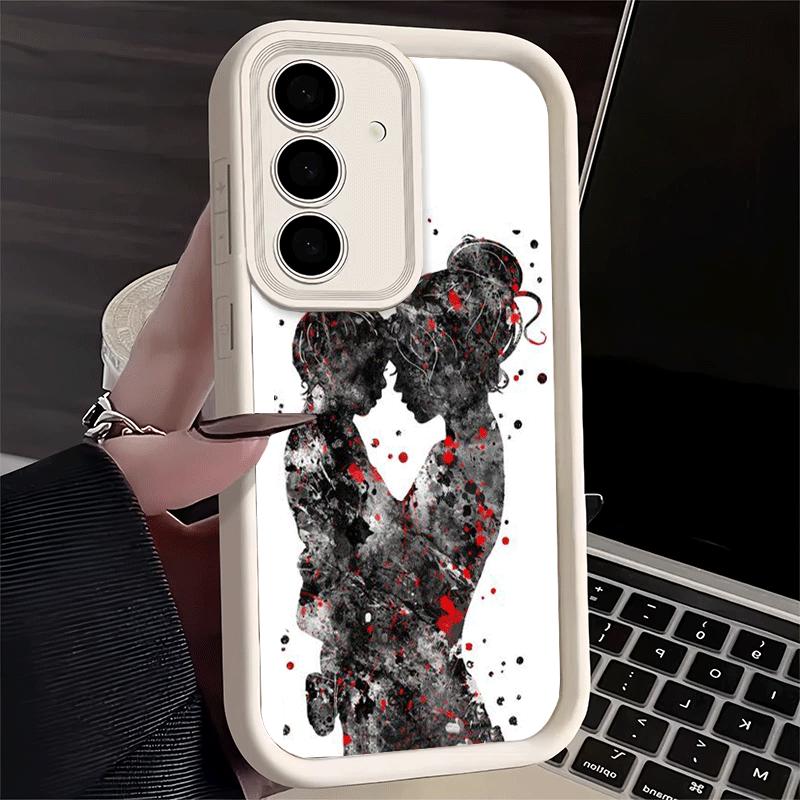 Phone Case for Samsung Galaxy A17 A16 A15 A14 A13 Mom Baby Girls Theme A56 A36 A26 A55 A35 A25 A54 A34 A24 A53 A33 A23 A07 A06