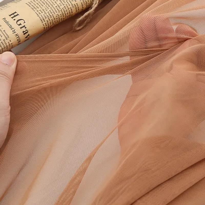 0,5 m/1 m/5 m Weicher Power-Stretch-Meshstoff zum Nähen von Tanzkleidern, Brautkleidfutter, Eng anliegende Bühnenkostüme, Moskitonetz