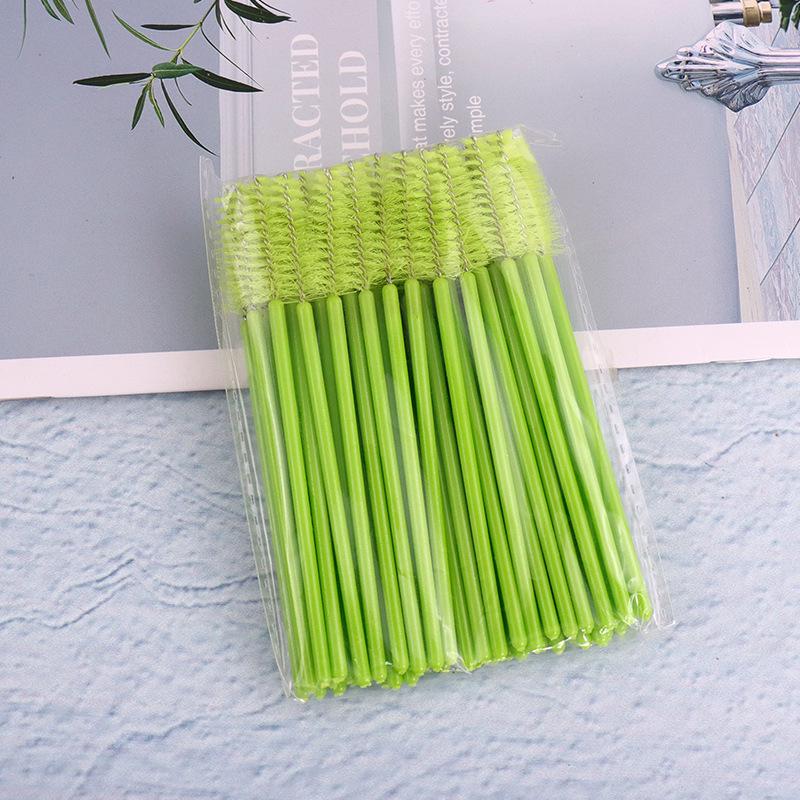 Portable Solid Rod Colored Eyelash & Eyebrow Brush for Makeup & Grafted Lashes