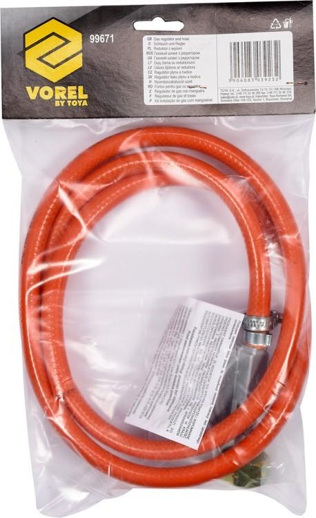 GAS REDUCER WITH HOSE 1.5M 99671 VOREL
