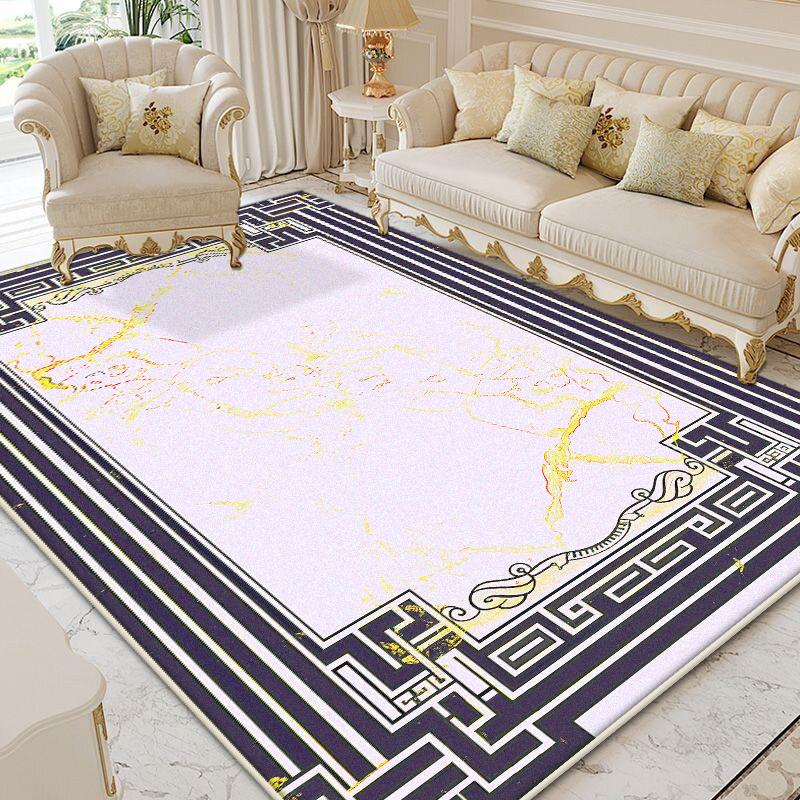 

Luxury Gold Living Room Carpet Large Area Decoration Home Bedroom Bedside Rugs High-grade Sofa Side Non-slip Plush Floor Mats 60*90cm