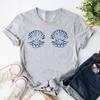 Pearl Clamshell Lady Print T-Shirt Beach Cover-Up Summer Casual Aesthetic Clothes Y2k Tops Graphic Tees Shirts for Women Y2K Top