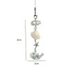 Stylish Shells And Pearls Pendant Keychain Ocean Pentagram Phone Strap Charm Cute Beaded Cell Phone Strap Bag Keychain
