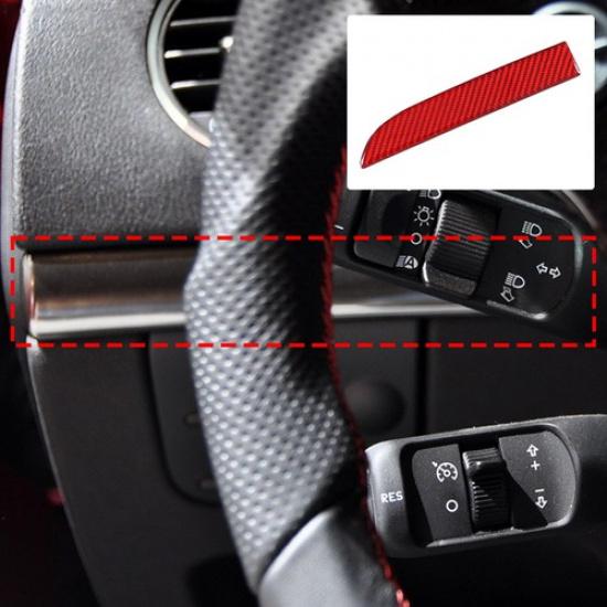 Red Soft Carbon Driver Side Trim Sticker For Alfa Romeo 159/Brera/Spider 2004-11