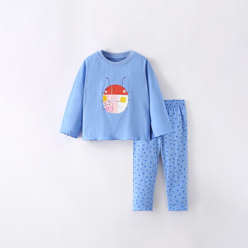 Girl Suit Spring & Fall New Arrival Fashionable Cartoon Fashion Children's Long Sleeve Top Pants Little Girl Pure Cotton Two-piece Set