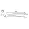 HOZAN Precision Tweezers, Fully Non-Magnetic, 110mm Long, 6mm Opening, 0.15mm Tip, Tapered, P-671