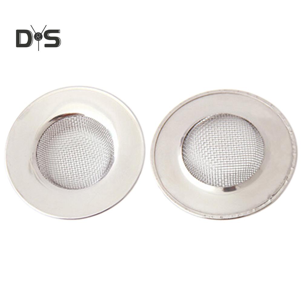 Stainless Steel Mesh Sink Strainer Trap Bath Hair Drain Hole Metal Flume Filter