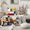 Piet MMondrian Artist Pillow Case Pillow Case Plush Fabric Soft Double Sided Print Home Sofa High Quality Cushion